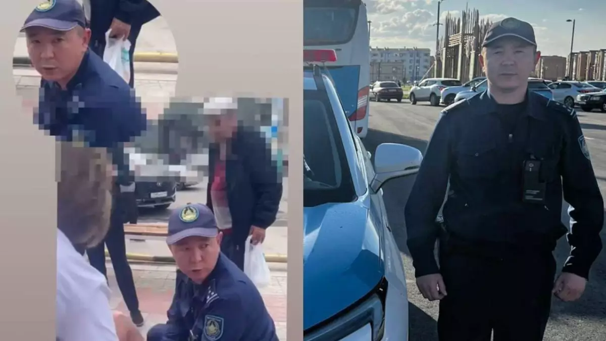 Полицейский спас мужчину на рынке в Кызылорде