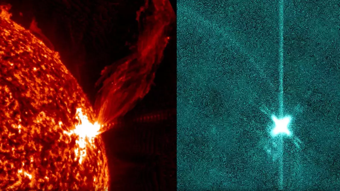 Астрономы сообщили о мощной вспышке на Солнце