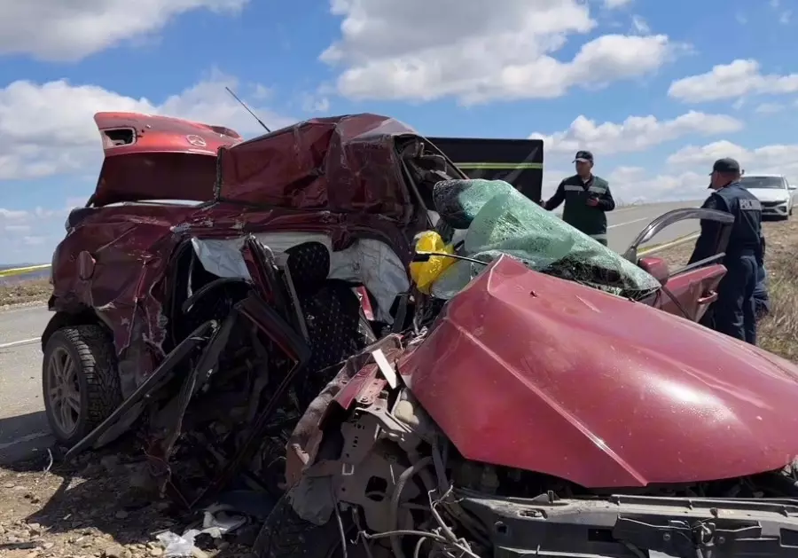 Көліктің түгі қалмаған: ШҚО-да жантүршігерлік жол апаты болды