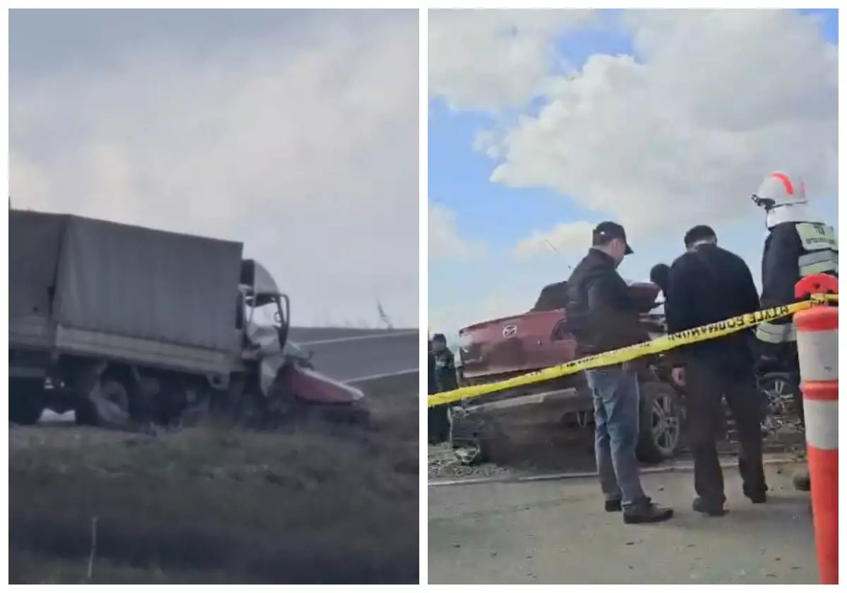 ШҚО тасжолында жантүршігерлік жол апаты: Екі адам көз жұмып, біреуі ауруханаға жеткізілді