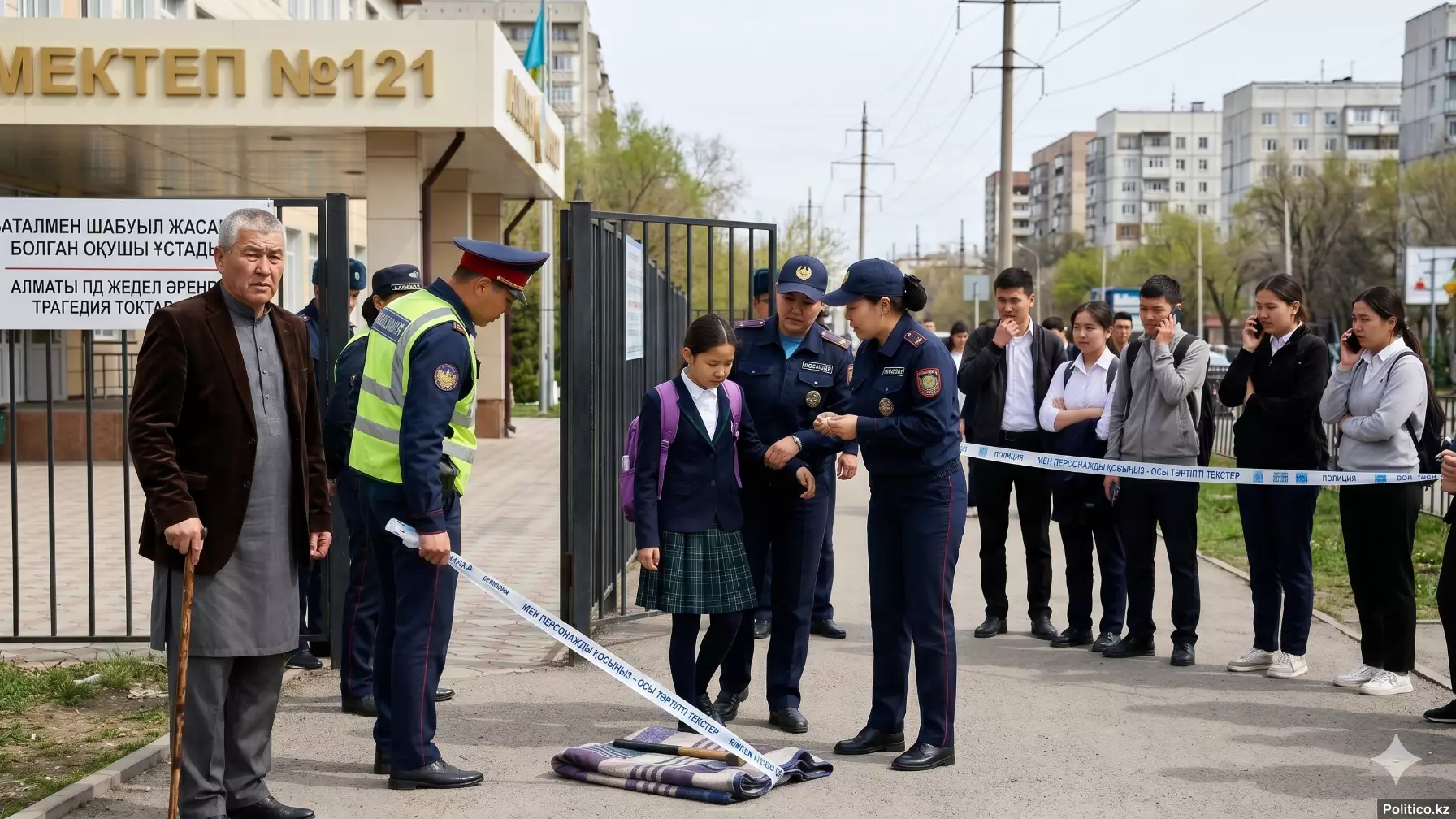 Алматыда мектепке шабуылдың алдын алды: 6-сынып оқушысы балтамен ұсталды