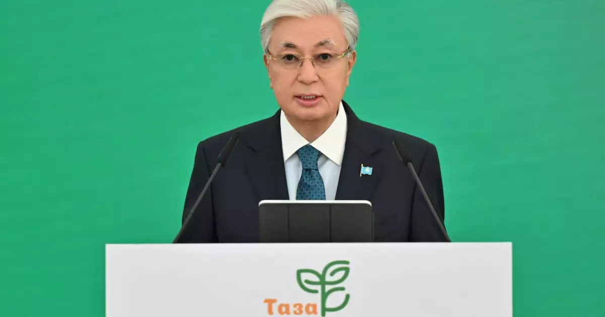  Президент «Таза Қазақстан» жалпыұлттық акциясының маңызын айтты 