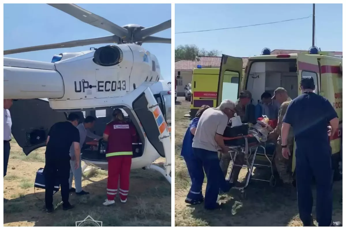 Жаңа туған сәби ТЖМ тікұшағымен Қызылордаға шұғыл жеткізілді