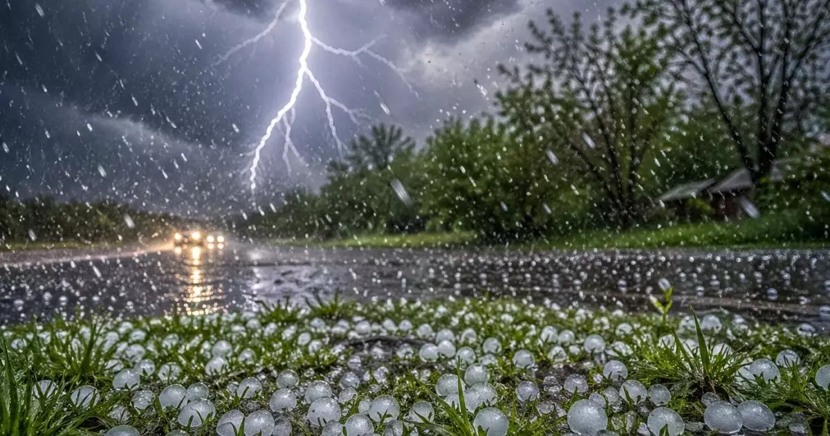  26 сәуірге арналған ауа райы болжамы: найзағай, бұршақ және қатты жел күтіледі 