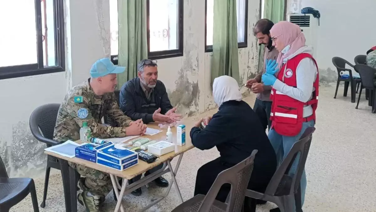 Қазақстандық бітімгерлер Голан жоталарында тұрғындарға медициналық көмек көрсетті