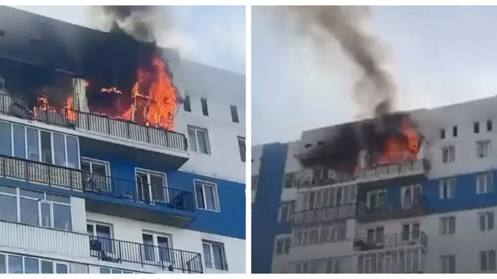 В Алматы загорелись квартиры в жилом комплексе “Асыл Арман“