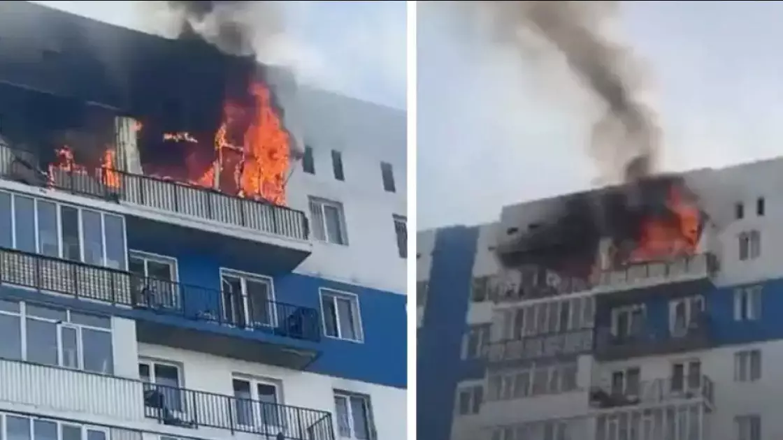 Алматыда «Асыл Арман» тұрғын үй кешені өртенді