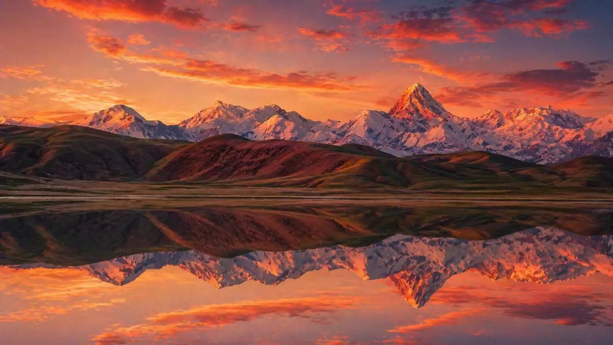 Алматинец показал «зеркало» Хан-Тенгри