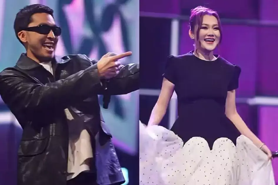 «Үзіліп тұр ғой»: Райм мен Еркенің сахнадағы әрекеті талқыға түсті (ВИДЕО)