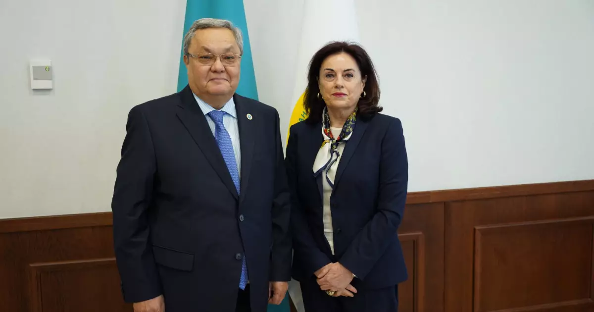   Орталық сайлау комиссиясы Төрағасының орынбасары Мұхтар Ерман ЕҚЫҰ ДИАҚБ Директоры Мария Телалианмен кездесті   