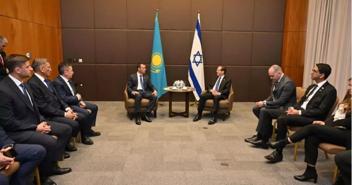   Сенат Төрағасы Израиль Президентімен кездесті   