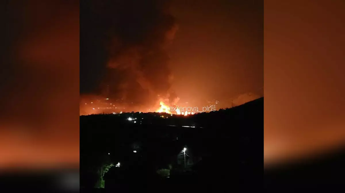 Туапсинский НПЗ снова атакован и горит