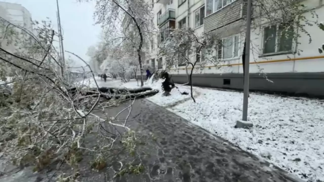 Снег в конце апреля: в Москве объявлен «оранжевый» уровень погодной опасности