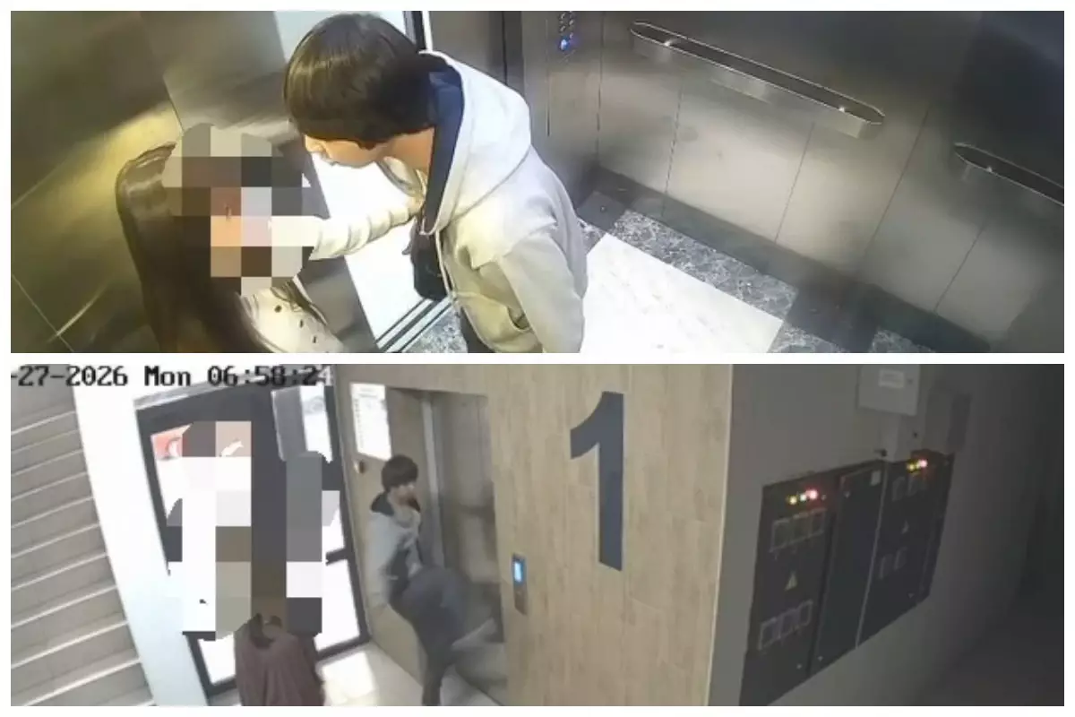 Алматыда ер адам лифтіде қызды соққыға жыққан: Күдікті ұсталды (видео)