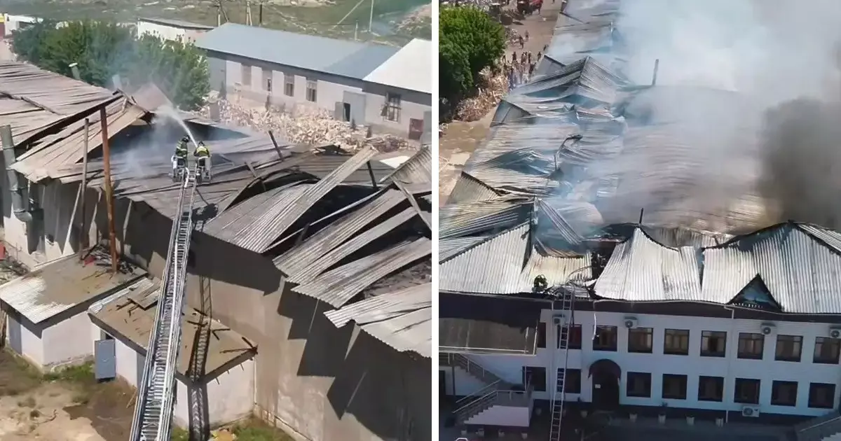  Түркістан облысында жиһаз цехы өртеніп кетті (ВИДЕО) 