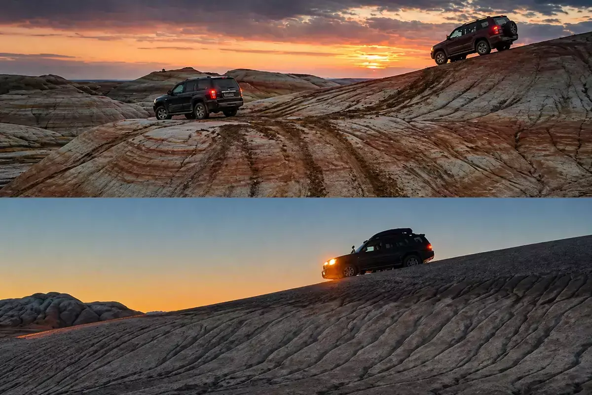 Покатушки по «Тирамису»: в Мангистау наказали водителей внедорожников после видео из Кызылкупа - новости на Lada.kz 28.04.2026