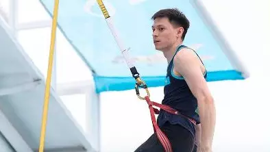 Казахстанский спортсмен завоевал бронзу в скоростном скалолазании
