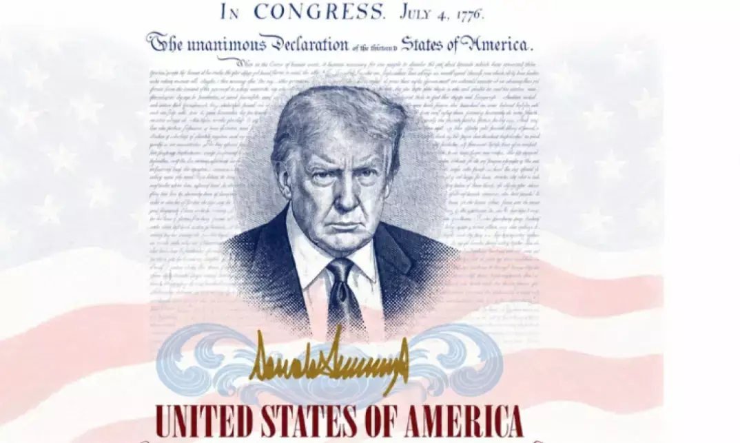 Бұдан былай АҚШ паспортында Трамптың портреті тұрады