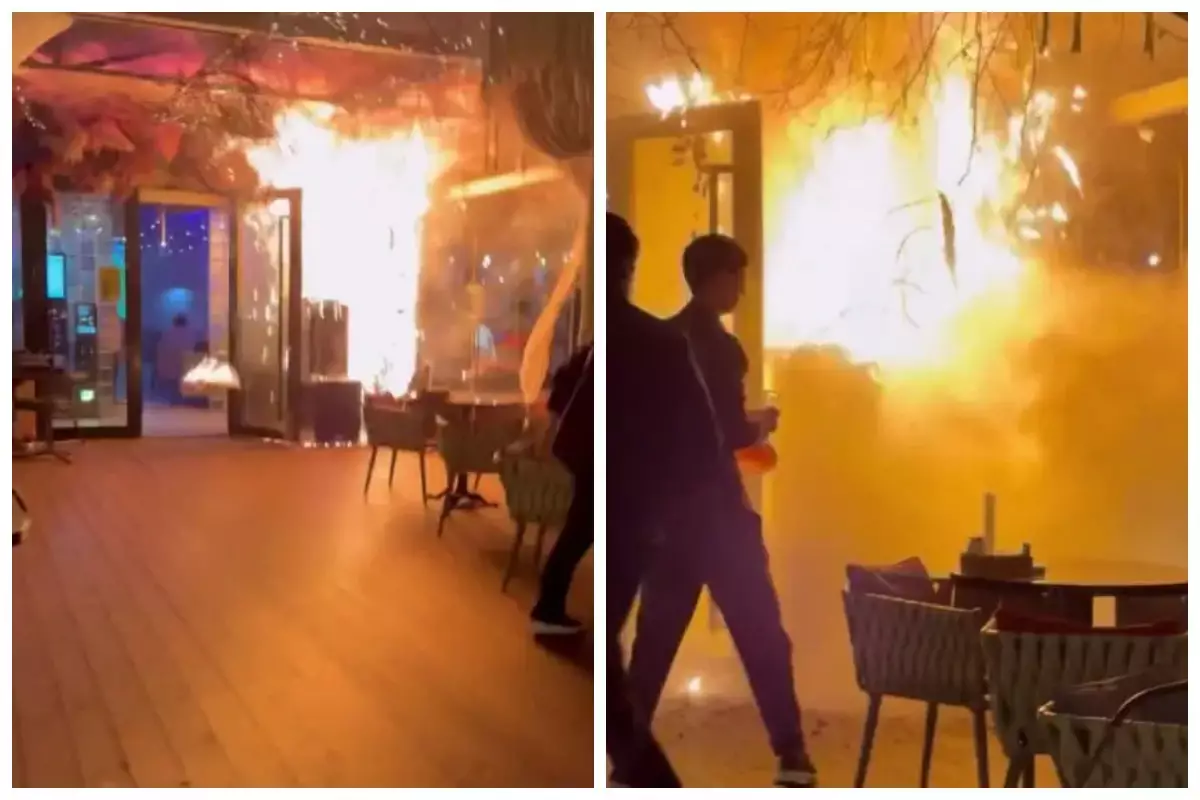 Алматыдағы мейрамханада қонақтарды құттықтау алапат өртке ұласа жаздады