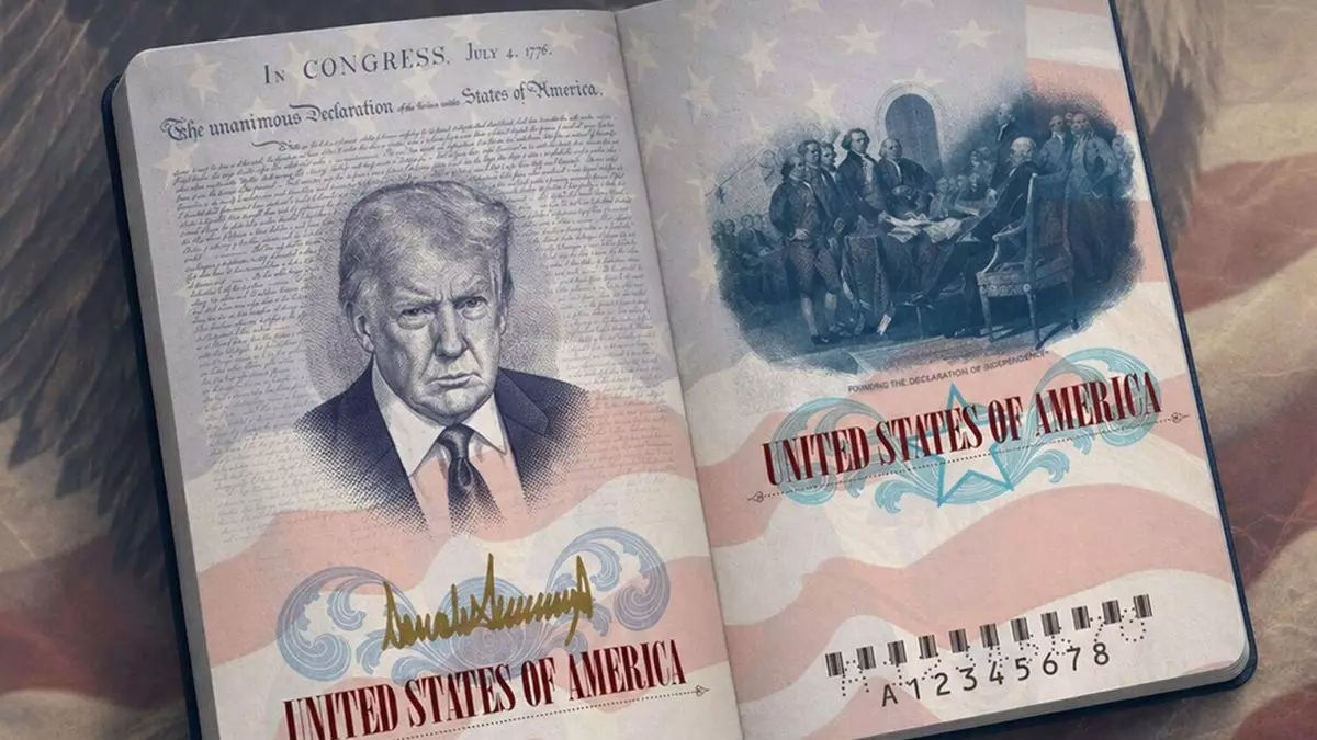 АҚШ-та Трамп бейнеленген паспорттар шығарылады