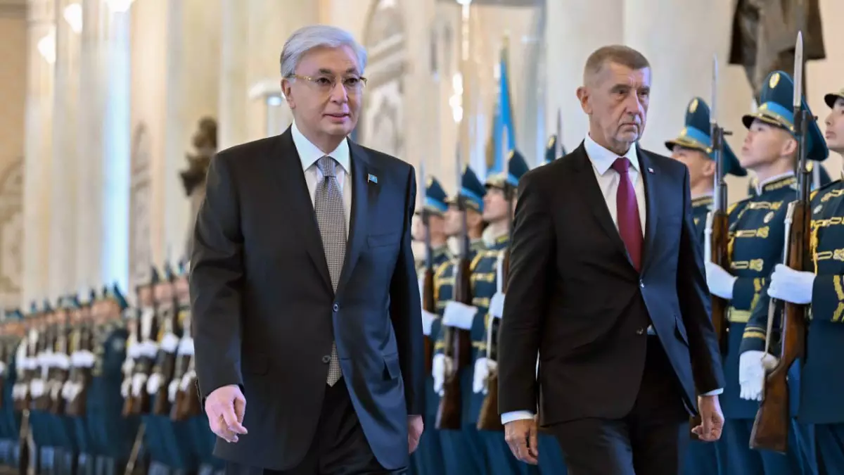 Ақордада Чехия премьер-министрін қарсы алу рәсімі өтті