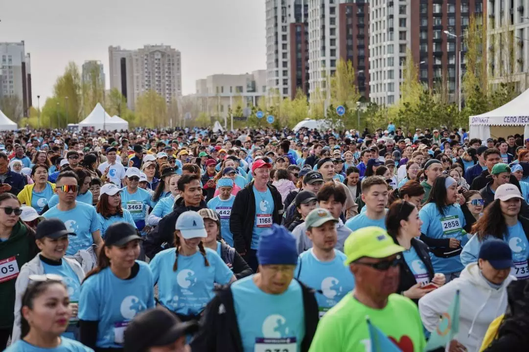 В Астане прошёл благотворительный забег Run for Autism