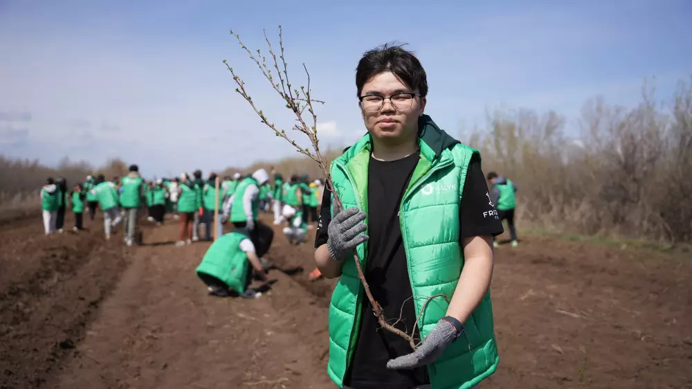 В Казахстане высажен миллионный саженец проекта “Halyk Орманы“