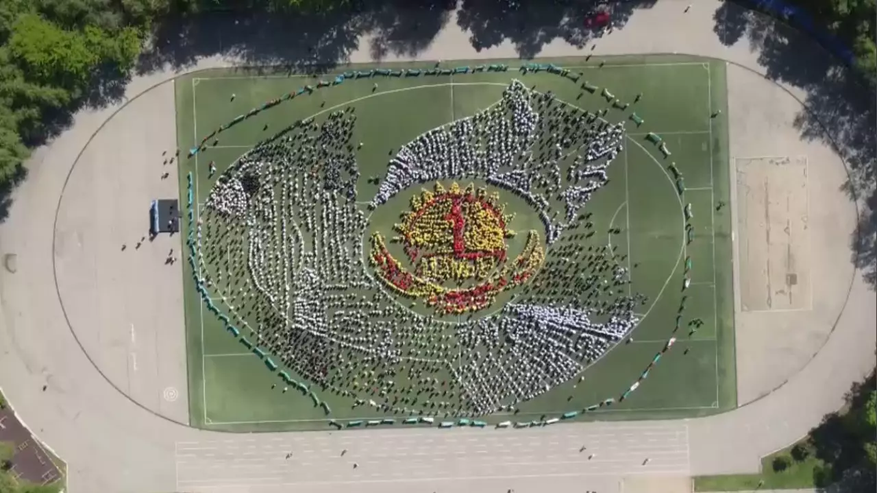 Алматыда 6 мыңнан аса оқушы көгершінді бейнеледі