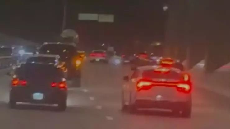 Ночные гонки устроили на Аль-Фараби в Алматы: водителей наказали