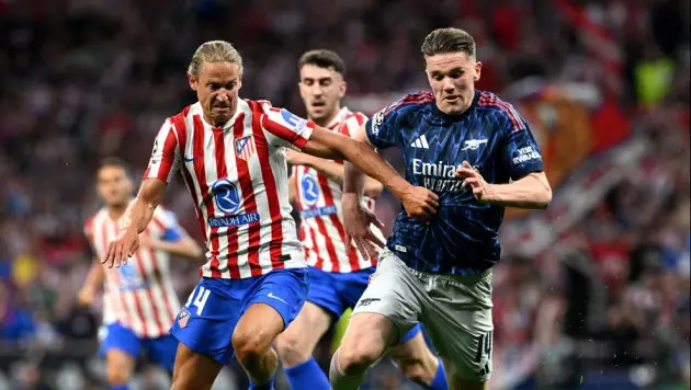 Два пенальти решили исход матча "Атлетико" - "Арсенал" за финал Лиги чемпионов