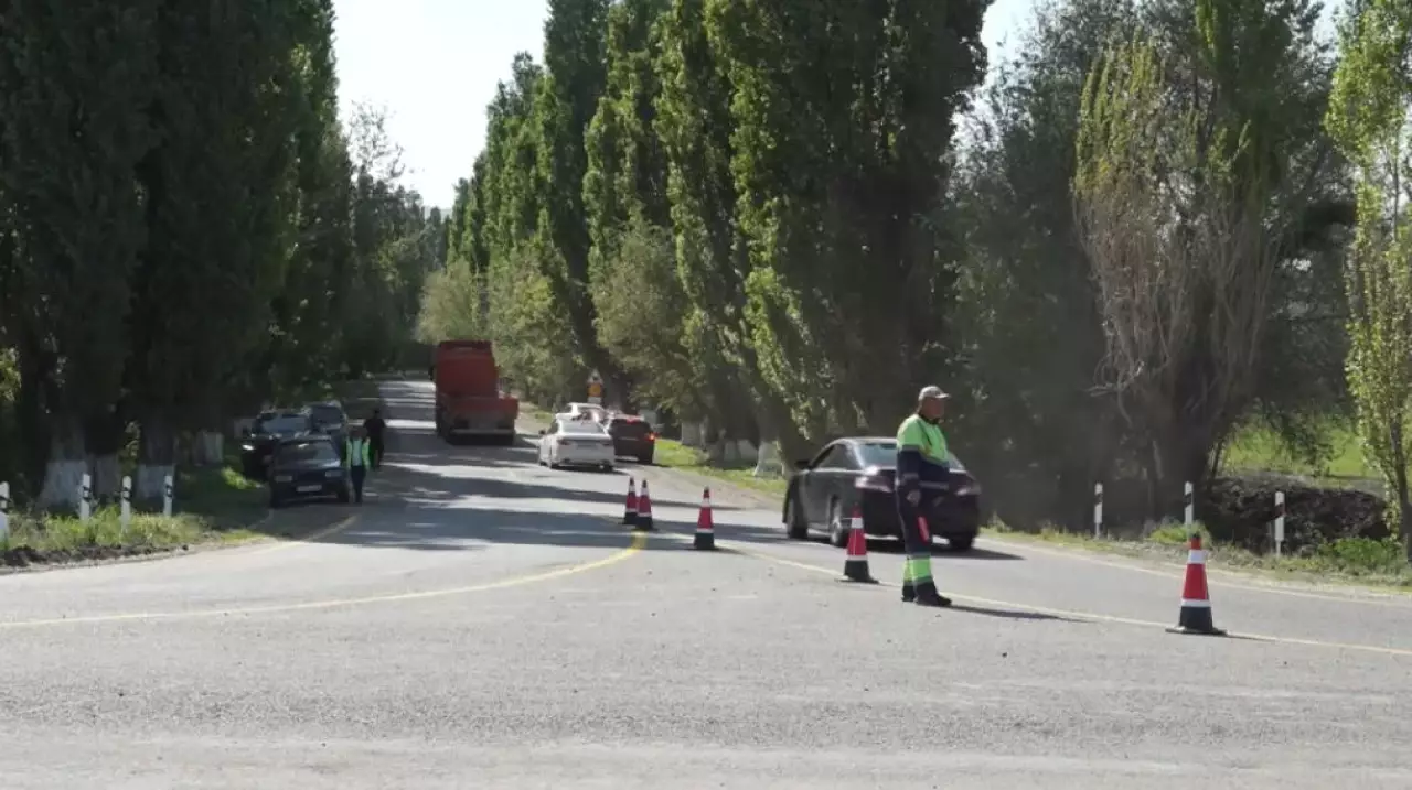 На трассе Алматы – Талдыкорган изменили схему движения