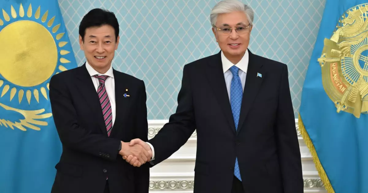   Президент Жапония Парламентінің Қазақстанмен достық лигасының төрағасы Ясутоши Нишимураны қабылдады   