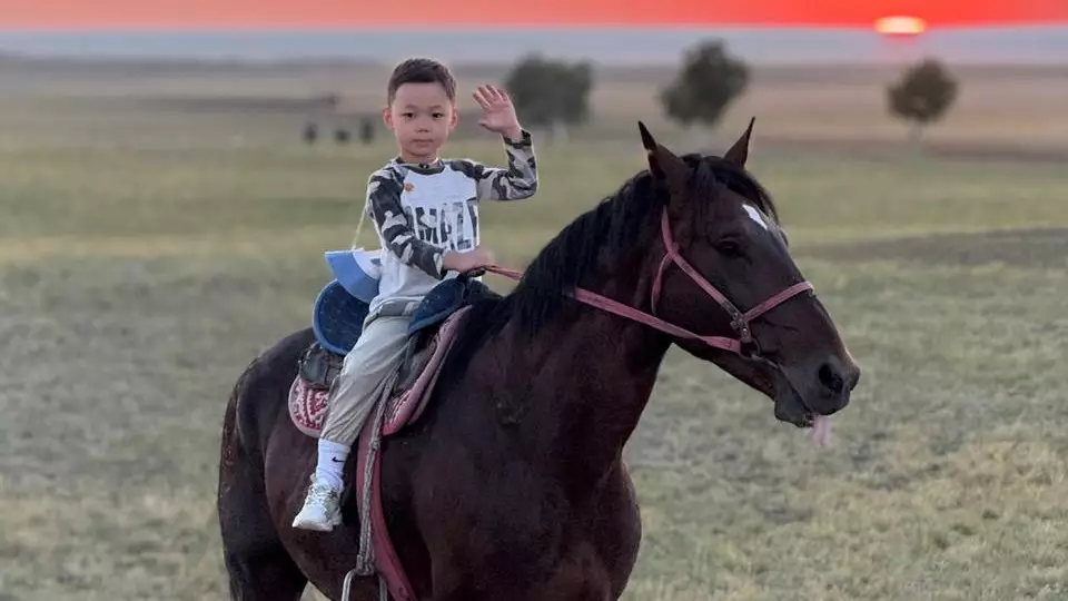 Юный наездник из Казахстана поразил пользователей своей уверенностью