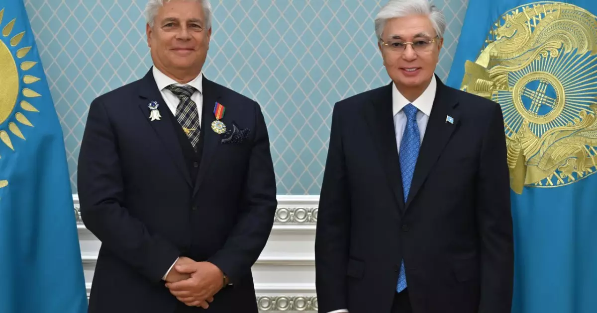  Қасым-Жомарт Тоқаев Халықаралық кинология федерациясының президентін «Достық» орденімен марапаттады 