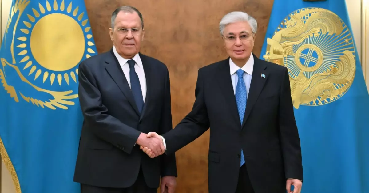   Мемлекет басшысы Ресей Федерациясының сыртқы істер министрі Сергей Лавровты қабылдады   