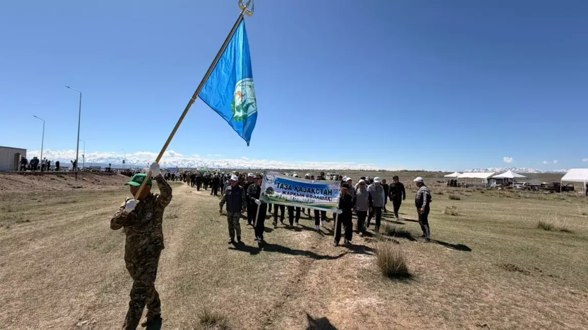 Кегеннің «Жасыл қақпасы» «Таза Қазақстан» және «Парктер шеруі» аясындағы ауқымды экологиялық акция