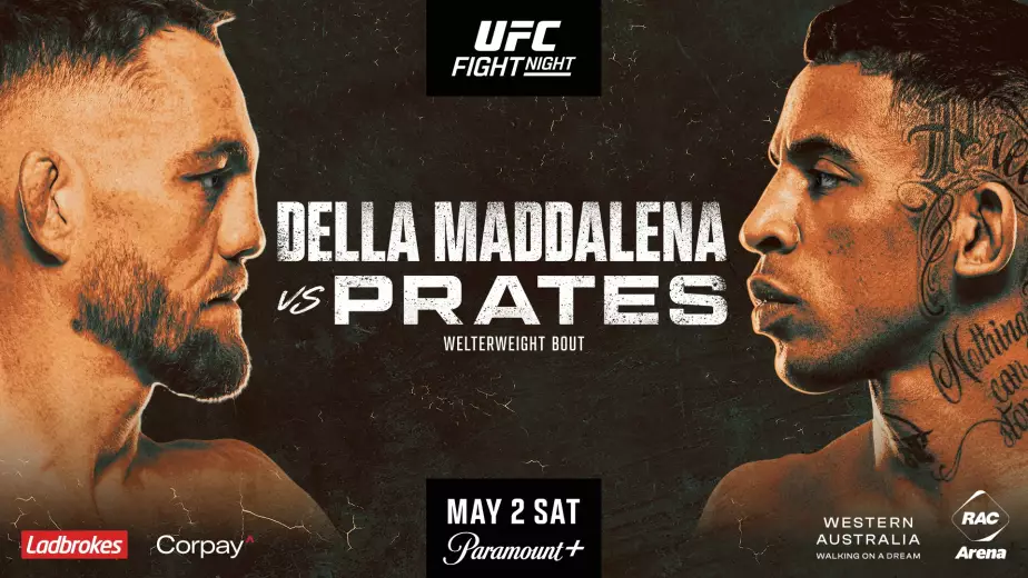 Прямая трансляция UFC в Перте: Джек Делла Маддалена vs Карлос Пратес и другие бои 