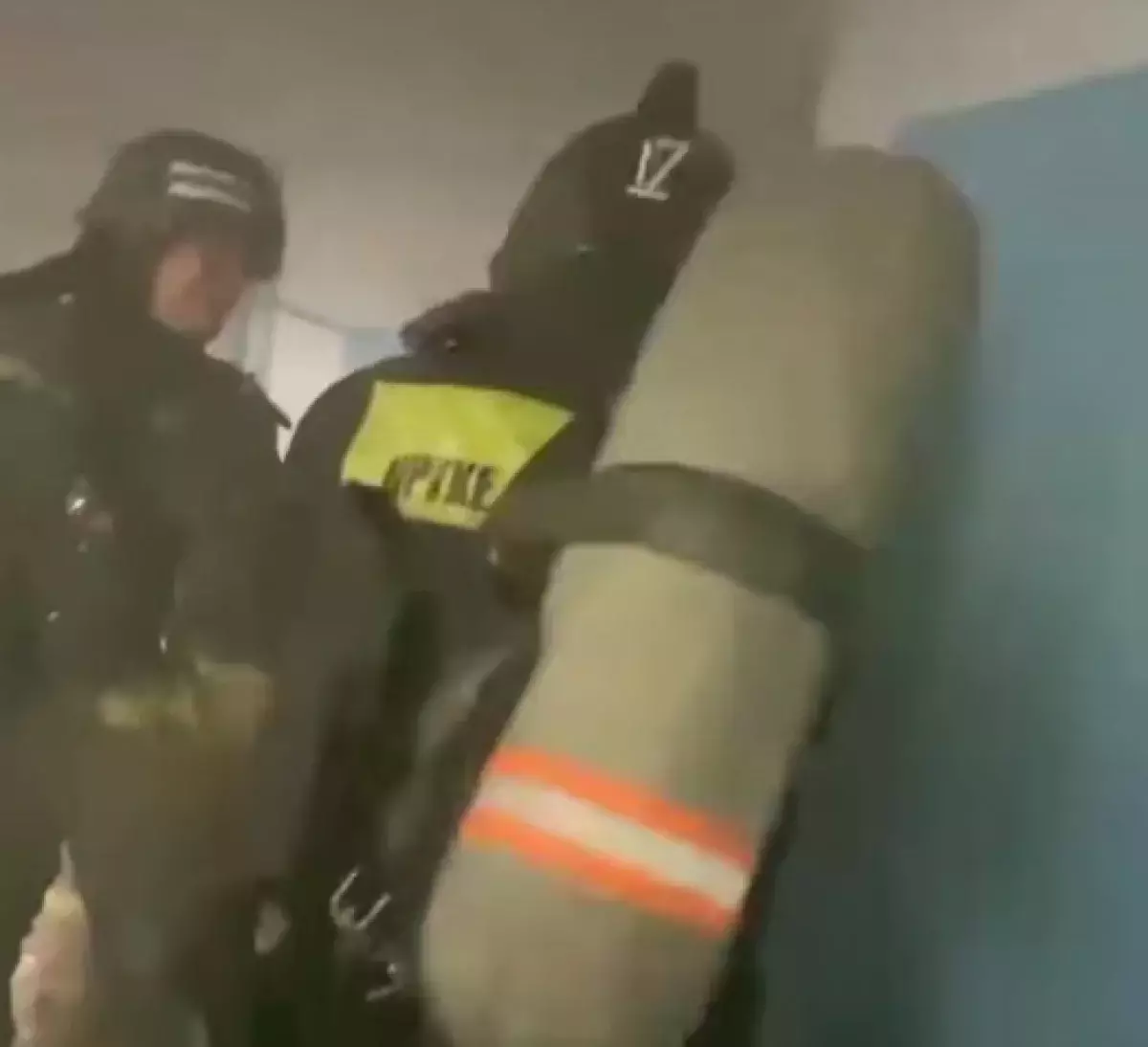 Пожар  произошел в пятиэтажке в Астане