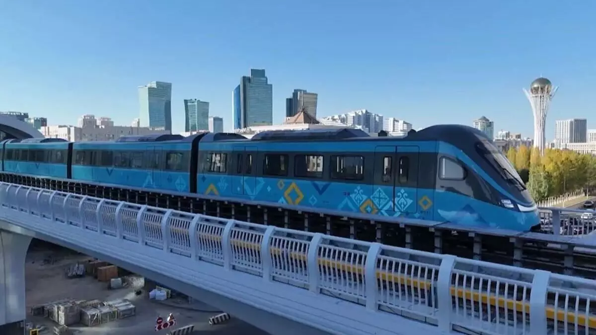 В Астане начали строительство второй очереди LRT