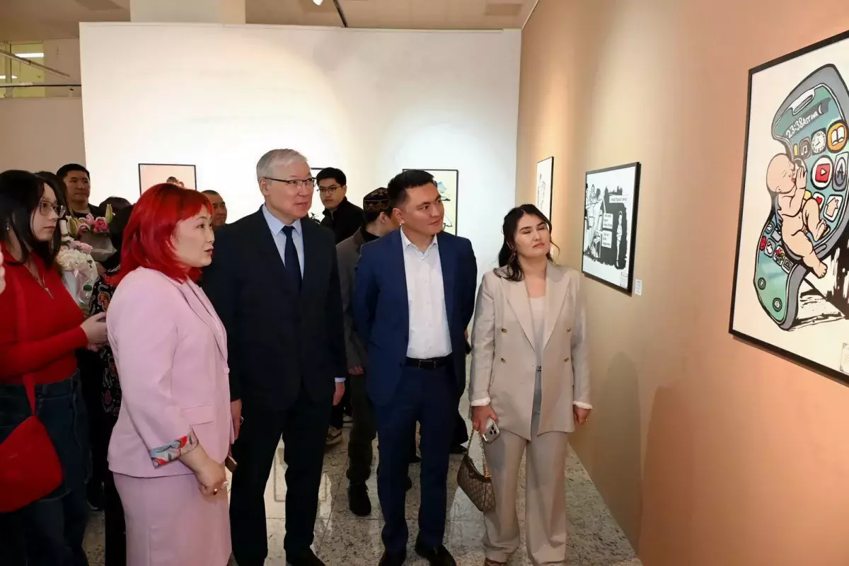 Сөйле, сурет: Аңсаған Мұстафаның туындылары көрмеге қойылды