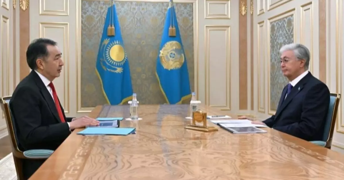  Тоқаев Еуразиялық экономикалық комиссия алқасының төрағасы Бақытжан Сағынтаевты қабылдады 