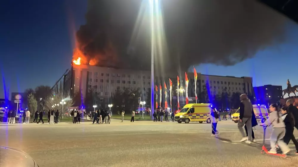 Ақтөбе облысы әкімдігіндегі өрт: шығын есептелді