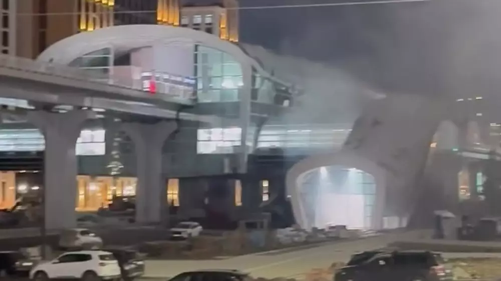 Астанадағы LRT станциясында өрт шықты