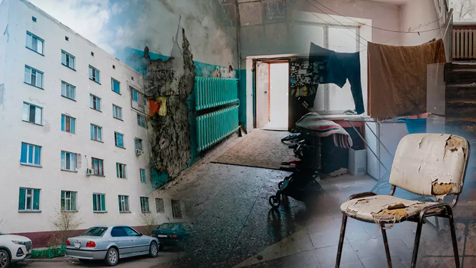 Плоды "ремонта" пожинают жители аварийного дома в Астане
