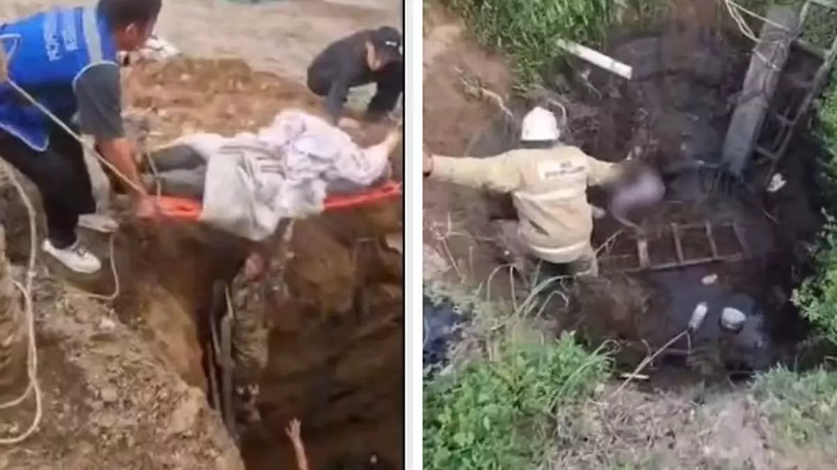 Сельчане провалились в глубокие ямы в Алматинской области