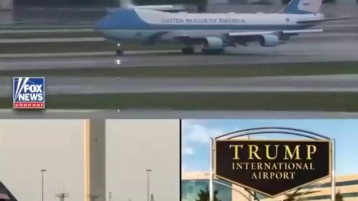  Флоридадағы Палм-Бич халықаралық әуежайына Дональд Трамптың есімі берілді 