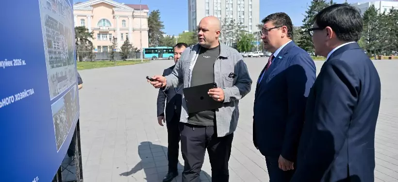 Реконструкцию центральной площади начали в Семее: когда планируют завершить