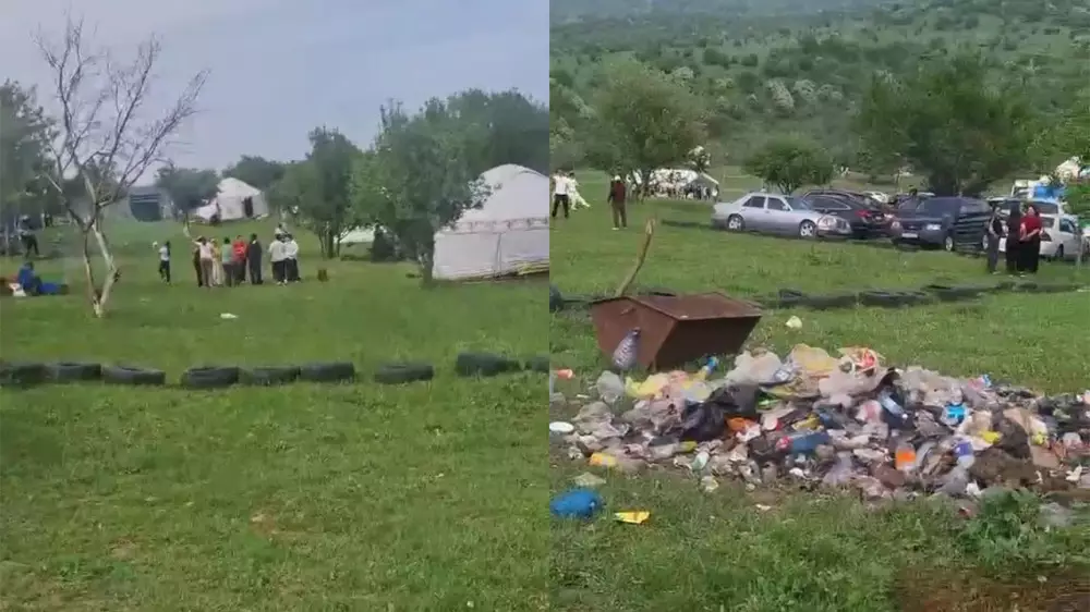 Горы мусора у зоны отдыха в Алматинской области возмутили казахстанцев