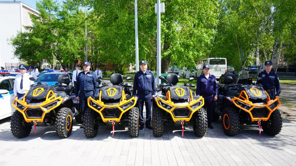 СҚО-да полиция саяжайларды квадроциклмен аралайды