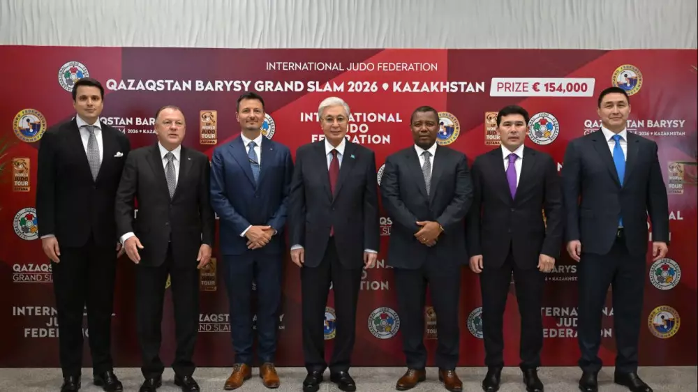 Тоқаев Qazaqstan Barysy Grand Slam турниріне барды